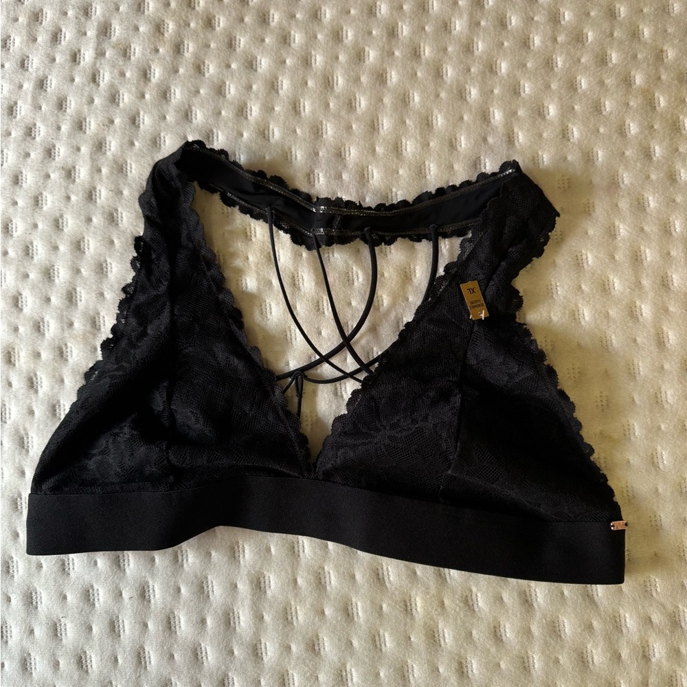 Victoria's Secret Black Lace Strappy Bralette